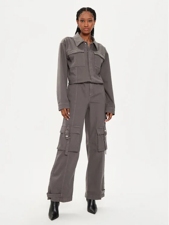 Jumpsuit · Grau · Lang