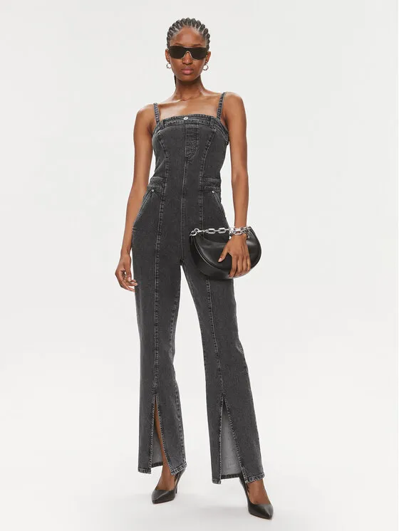 Jumpsuit · Grau · Lang