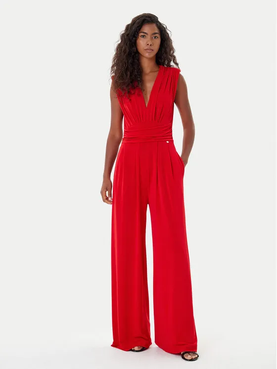 Jumpsuit · Rot · Lang