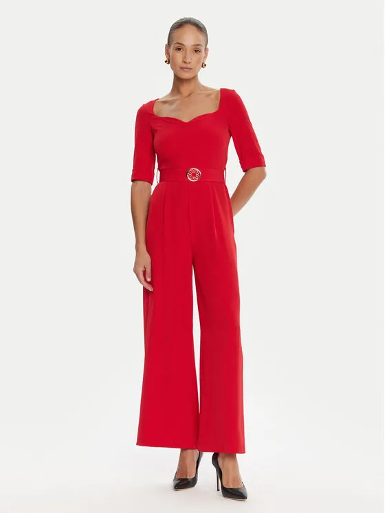 Jumpsuit · Rot · Lang