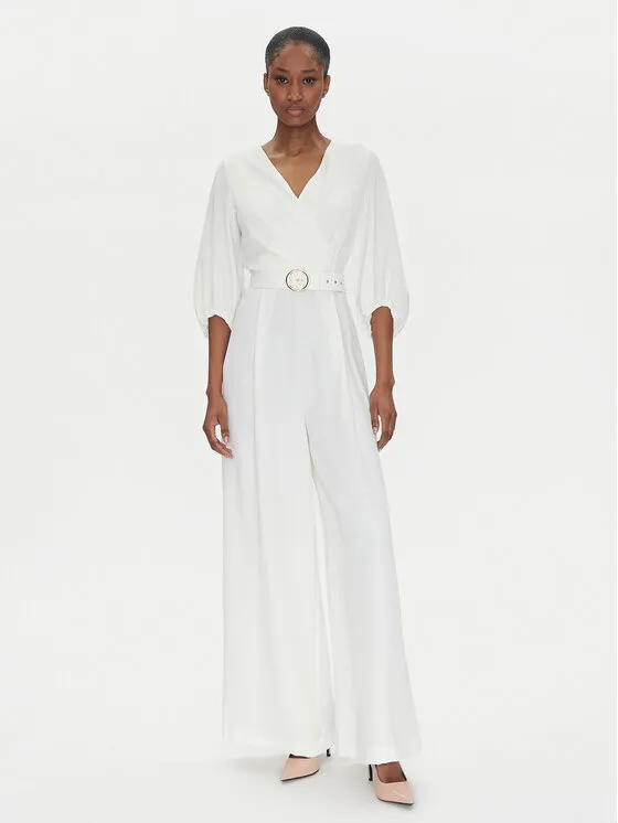 Jumpsuit · Weiß · Lang