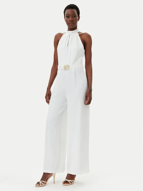 Jumpsuit · Weiß · Lang