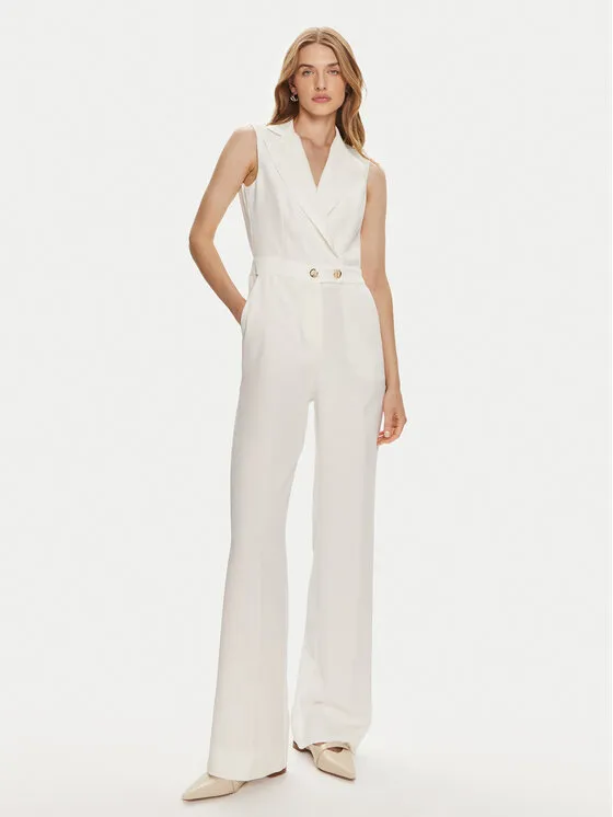 Jumpsuit · Weiß · Lang