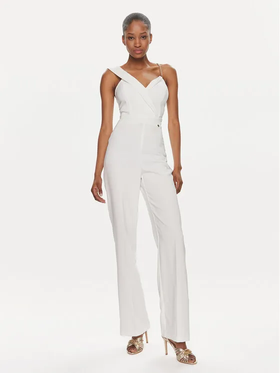 Jumpsuit · Weiß · Lang