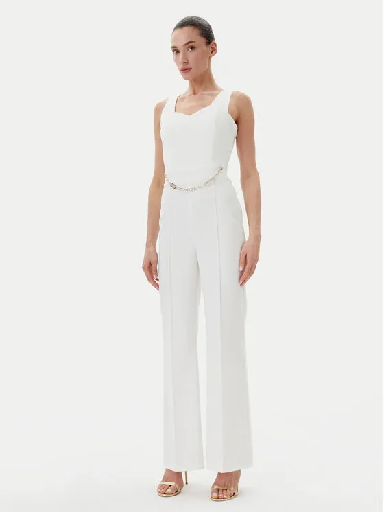 Jumpsuit · Weiß · Lang