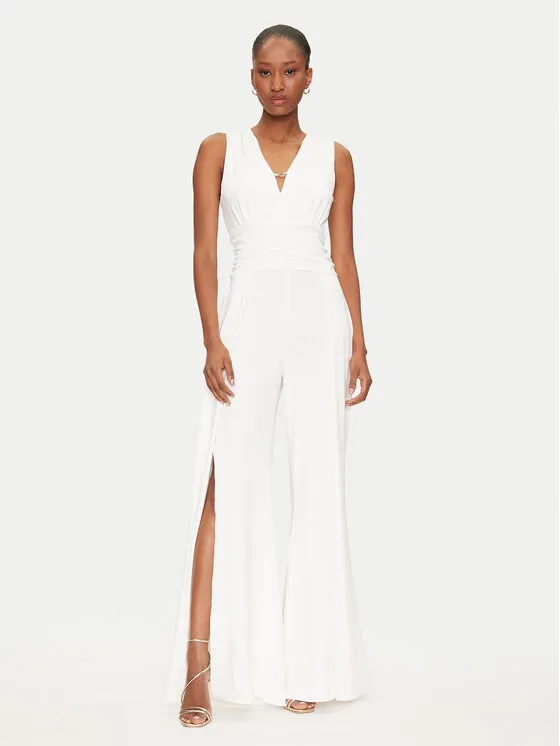 Jumpsuit · Weiß · Lang