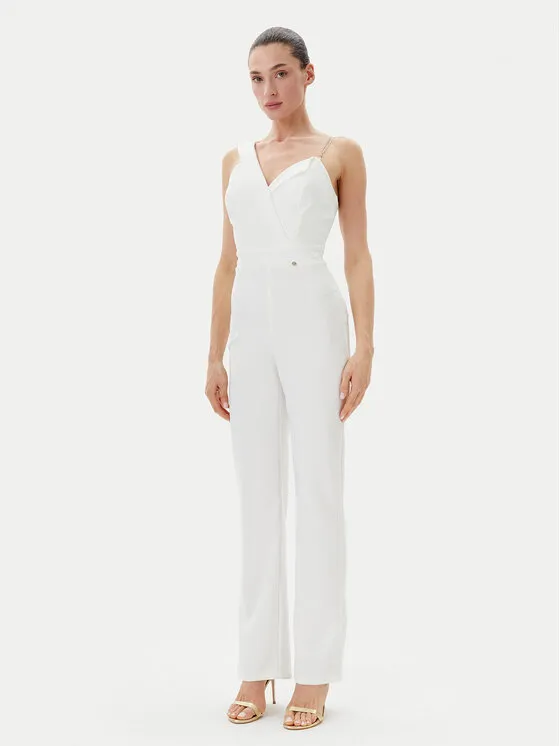 Jumpsuit · Weiß · Lang