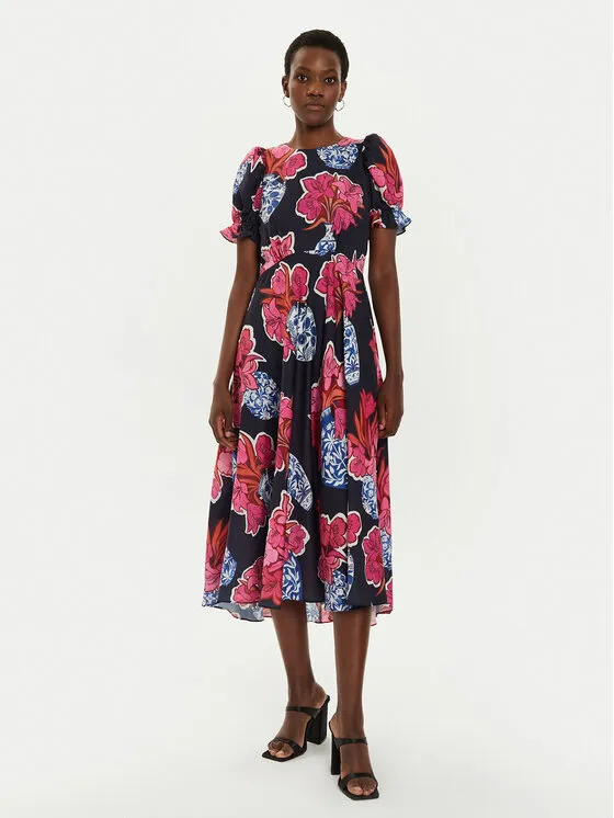 Kleid für den Alltag · Bunt · Midi