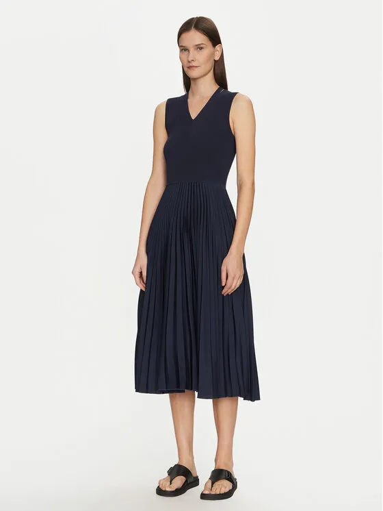 Kleid für den Alltag · Dunkelblau · Midi