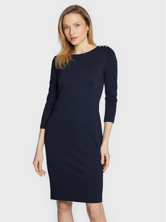 Kleid für den Alltag · Dunkelblau · Midi
