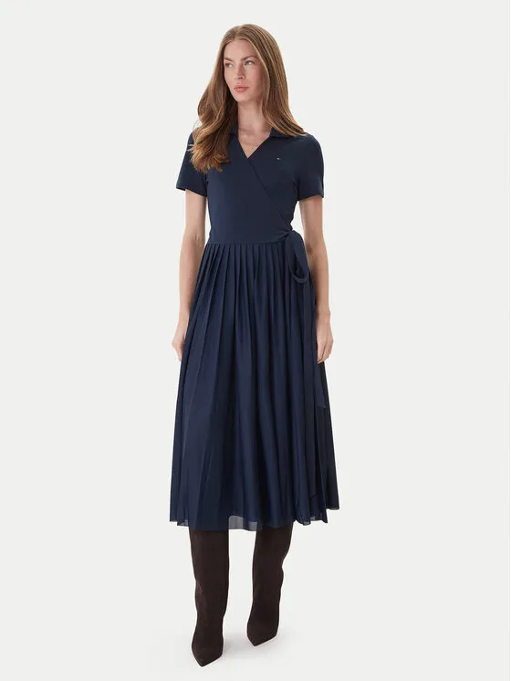 Kleid für den Alltag · Dunkelblau · Midi