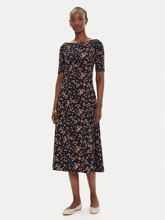 Kleid für den Alltag · Dunkelblau · Midi