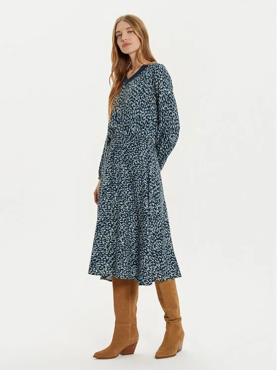 Kleid für den Alltag · Dunkelblau · Midi