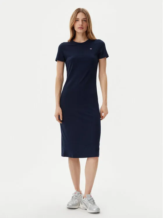 Kleid für den Alltag · Dunkelblau · Midi