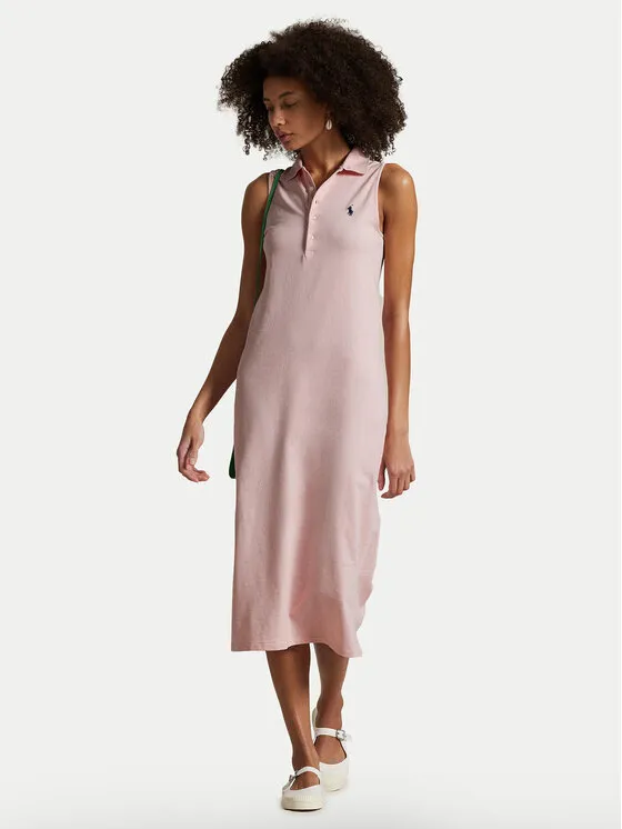 Kleid für den Alltag · Rosa · Midi
