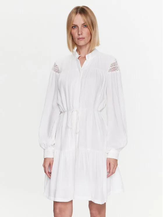 Kleid für den Alltag · Weiß · Mini