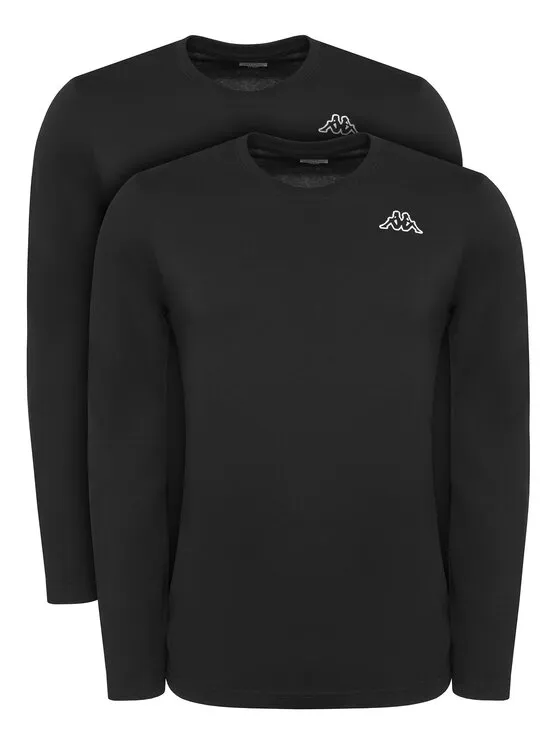 Langarmshirt-Set · Schwarz