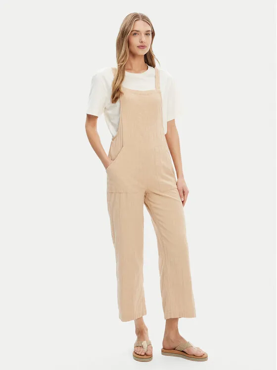 Latzhose · Beige · Regular Fit