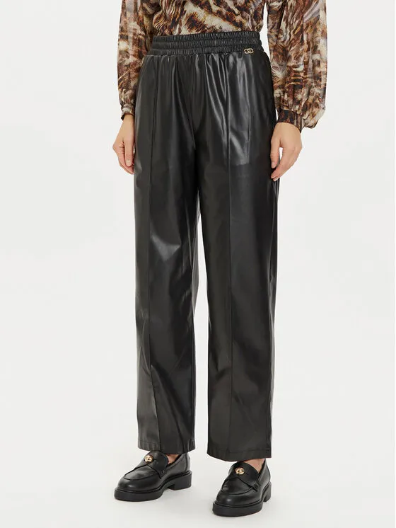 Lederhose · Schwarz · Regular Fit