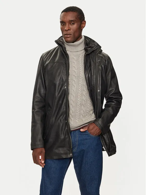 Lederjacke · Schwarz