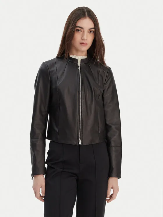 Lederjacke · Schwarz