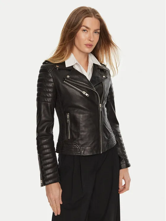 Lederjacke · Schwarz