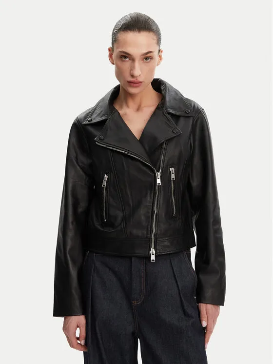 Lederjacke · Schwarz