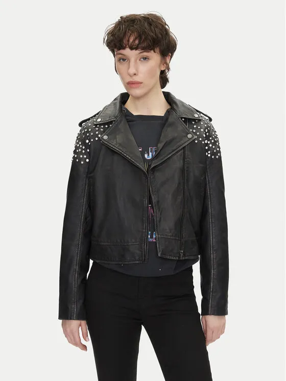 Lederjacke · Schwarz