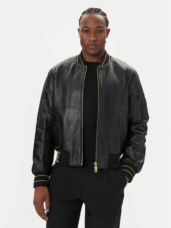 Lederjacke · Schwarz