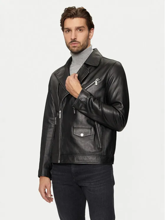 Lederjacke · Schwarz