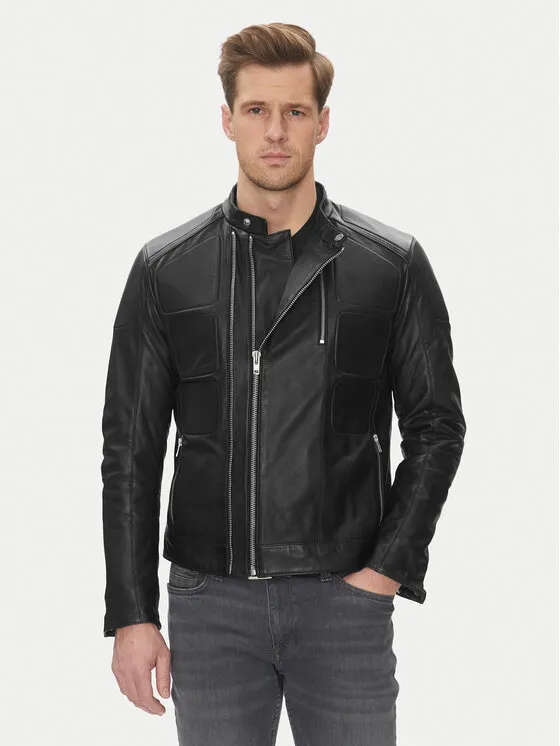 Lederjacke · Schwarz