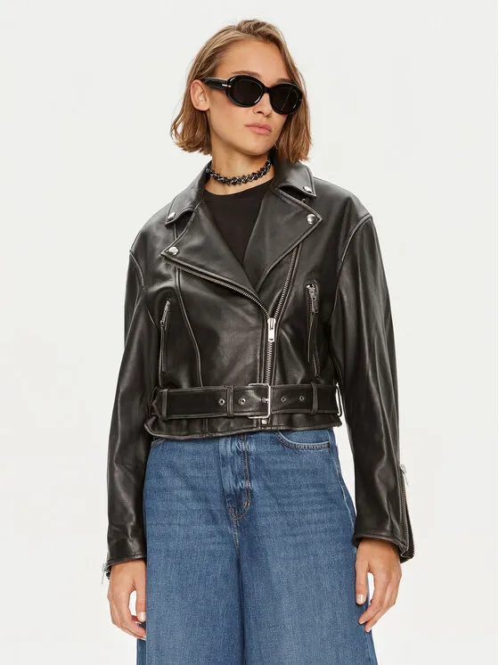 Lederjacke · Schwarz