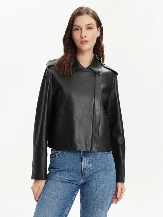 Lederjacke · Schwarz