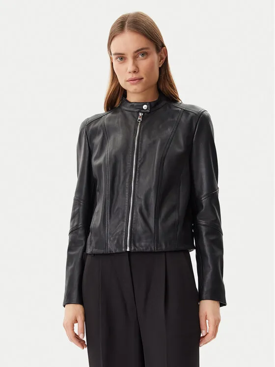 Lederjacke · Schwarz