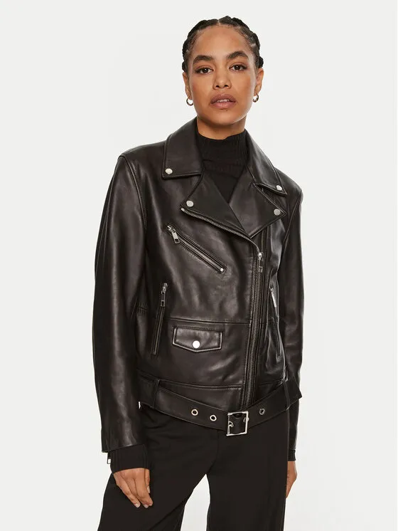 Lederjacke · Schwarz