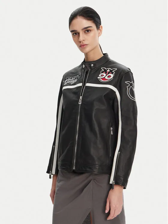 Lederjacke · Schwarz