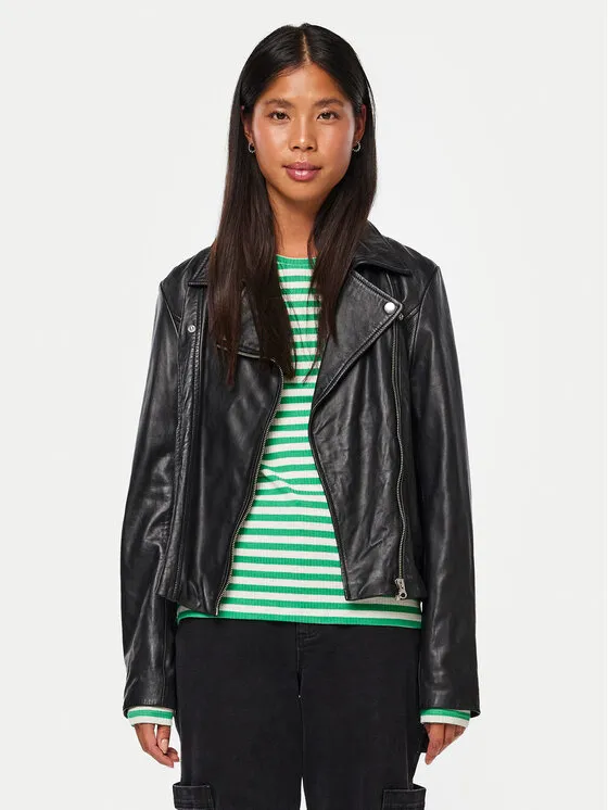 Lederjacke · Schwarz