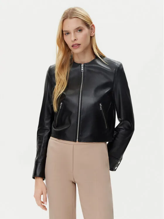 Lederjacke · Schwarz