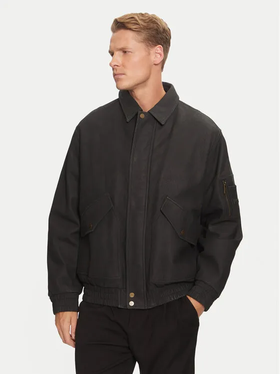 Lederjacke · Schwarz