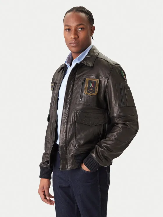 Lederjacke · Schwarz