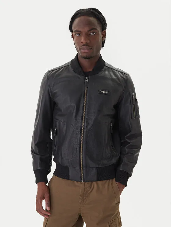 Lederjacke · Schwarz