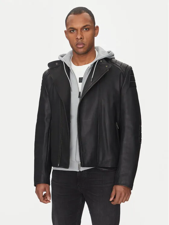 Lederjacke · Schwarz