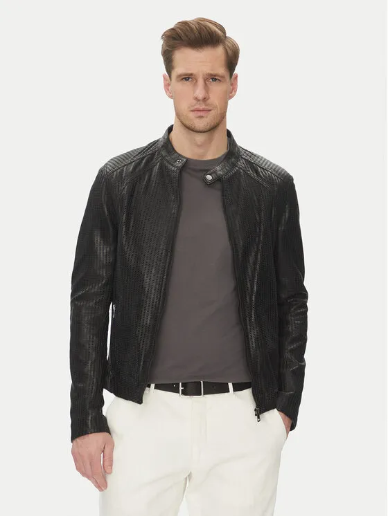 Lederjacke · Schwarz