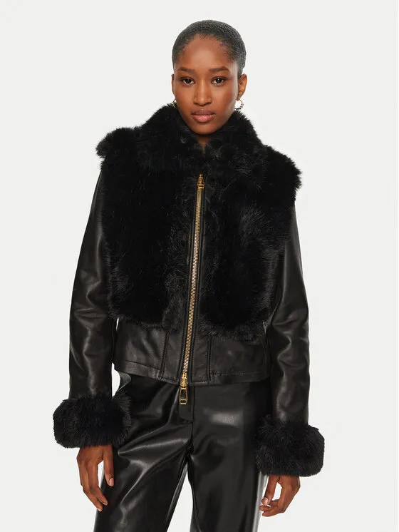 Lederjacke · Schwarz