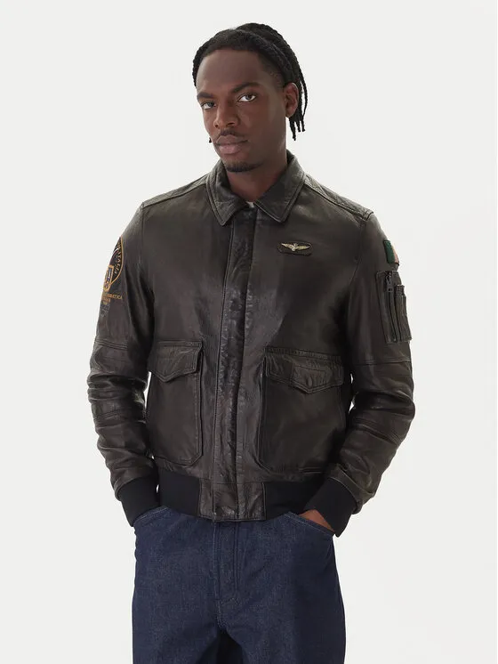 Lederjacke · Schwarz