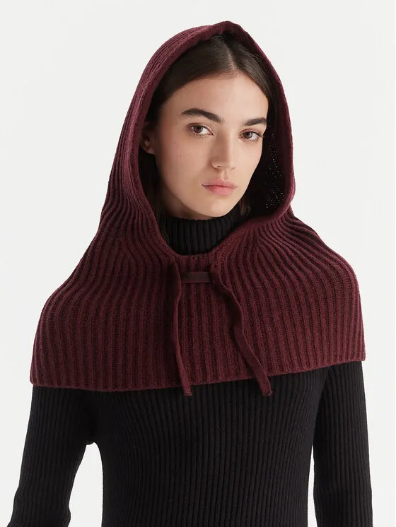 Loop-Schal · Dunkelrot