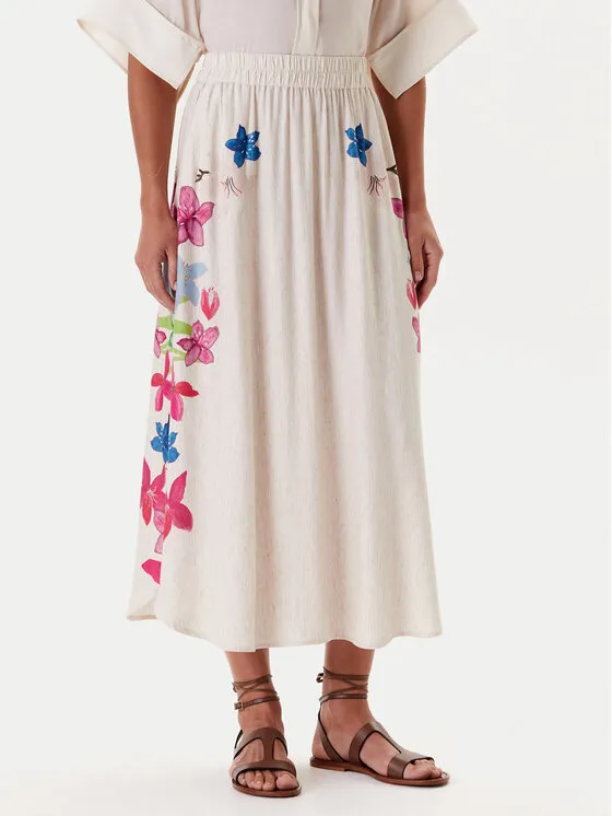 Midirock · Beige · Midi