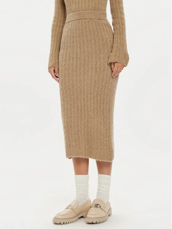 Midirock · Beige · Midi