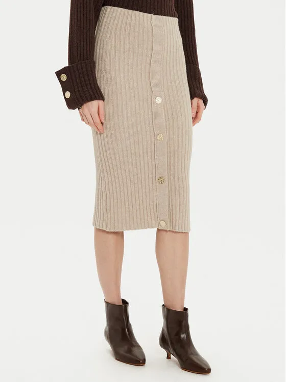 Midirock · Beige · Midi