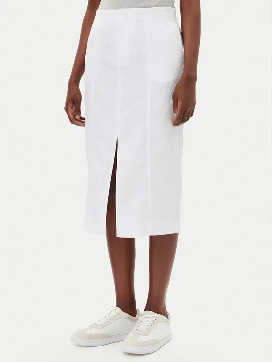 Midirock · Weiß · Midi